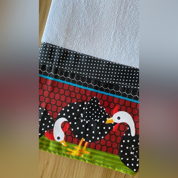 Retro Fun - Handmade tea towel (100% Cotton) - Picture 2 of 3